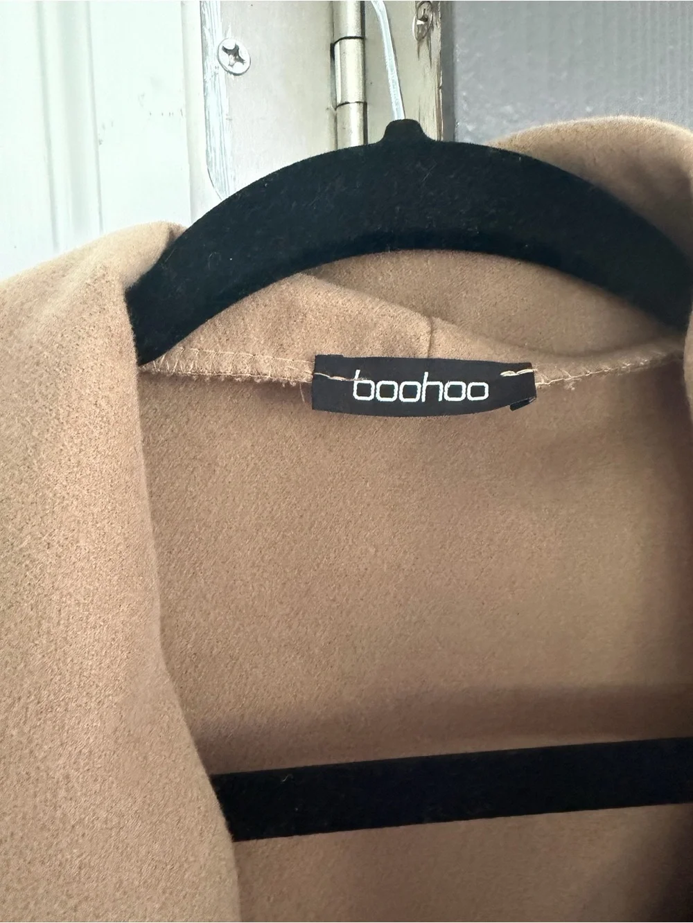 Boohoo Camel Wrap Coat